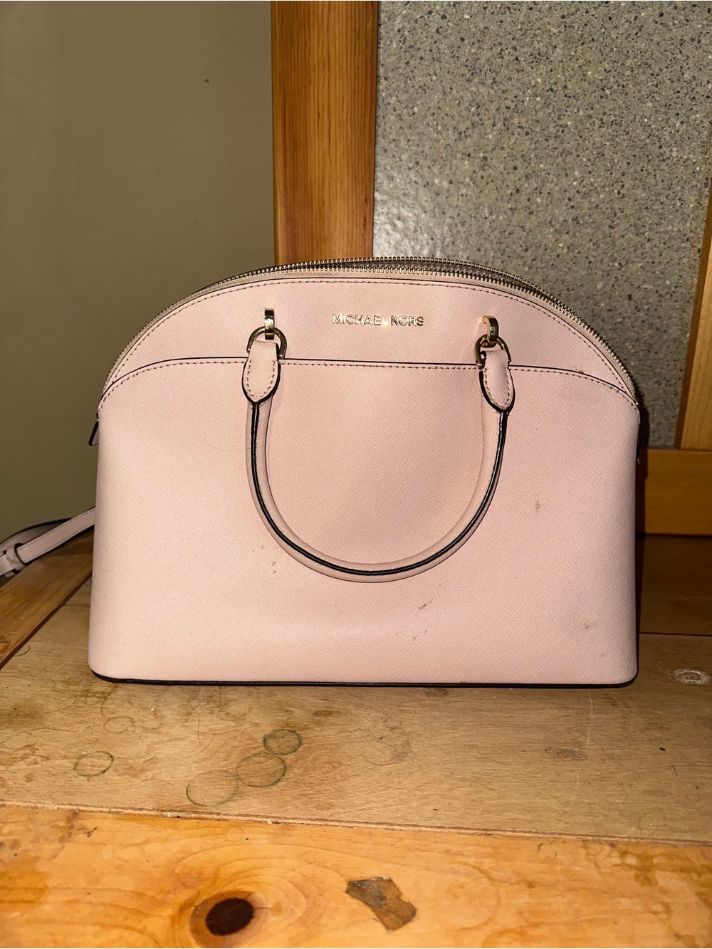 Michael Kors Light Pink Dome Satchel